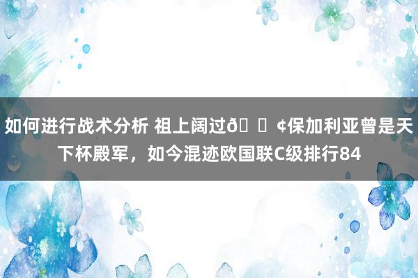 如何进行战术分析 祖上阔过😢保加利亚曾是天下杯殿军，如今混迹欧国联C级排行84