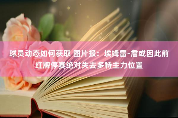 球员动态如何获取 图片报：埃姆雷-詹或因此前红牌停赛绝对失去多特主力位置