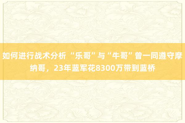 如何进行战术分析 “乐哥”与“牛哥”曾一同遵守摩纳哥，23年蓝军花8300万带到蓝桥