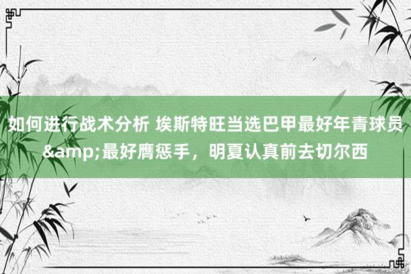 如何进行战术分析 埃斯特旺当选巴甲最好年青球员&最好膺惩手，明夏认真前去切尔西