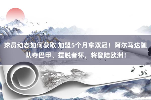 球员动态如何获取 加盟5个月拿双冠！阿尔马达随队夺巴甲、摆脱者杯，将登陆欧洲！