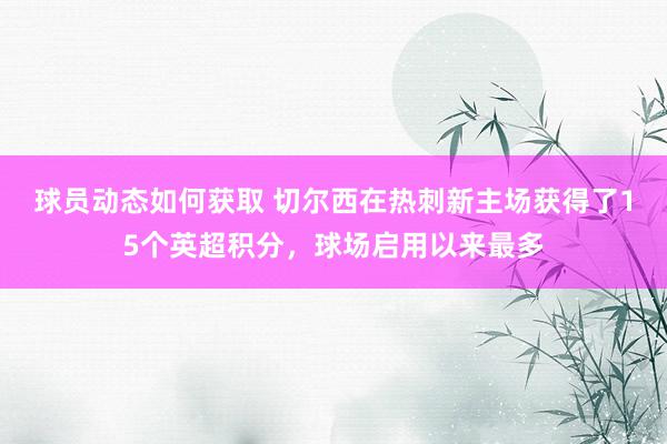 球员动态如何获取 切尔西在热刺新主场获得了15个英超积分，球场启用以来最多