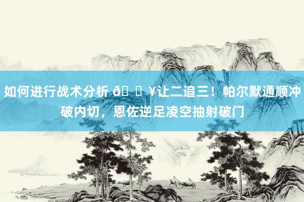 如何进行战术分析 💥让二追三！帕尔默通顺冲破内切，恩佐逆足凌空抽射破门