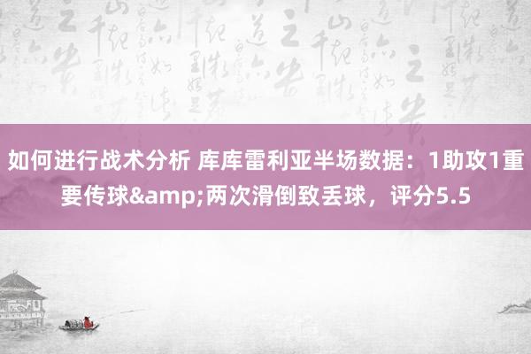 如何进行战术分析 库库雷利亚半场数据：1助攻1重要传球&两次滑倒致丢球，评分5.5